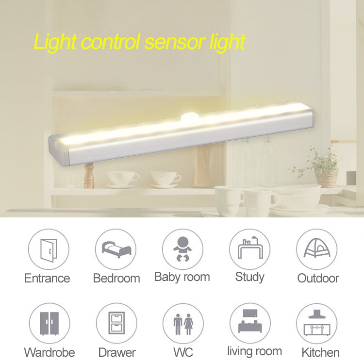 2.8W 40 LEDs Warm White Wide Screen Intelligent Human Body Sensor Light LED Corridor Cabinet Light, USB Charging Version, 2.8W 40 LEDs Warm White