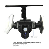 56 LEDs Home Lighting Integrated Courtyard Waterproof Double Heads Rotatable Solar Wall Light Street Light, 56 LEDs