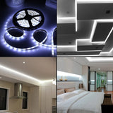 2pcs Bare Board 2835 SMD Dimmable White Light / Warm Light LED Rope Light, 60 LED/m, Length: 5m, 12V 2A 100-240V, 2835 SMD LED, 5m x 2