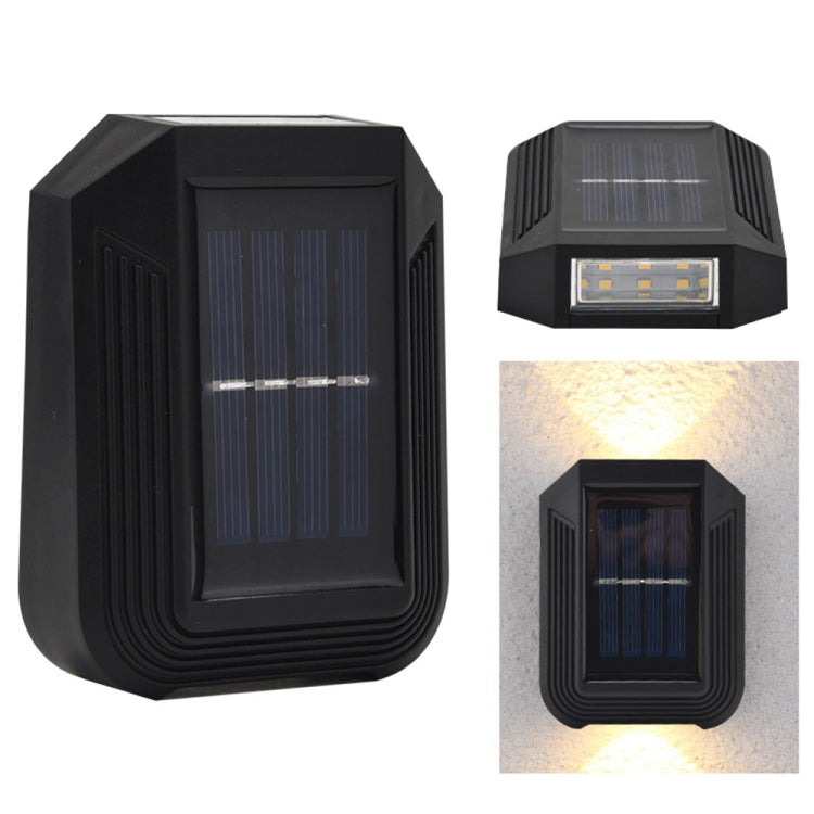 6 LED Solar Wall Lamp Outdoor Decorative Garden Up And Down Light
