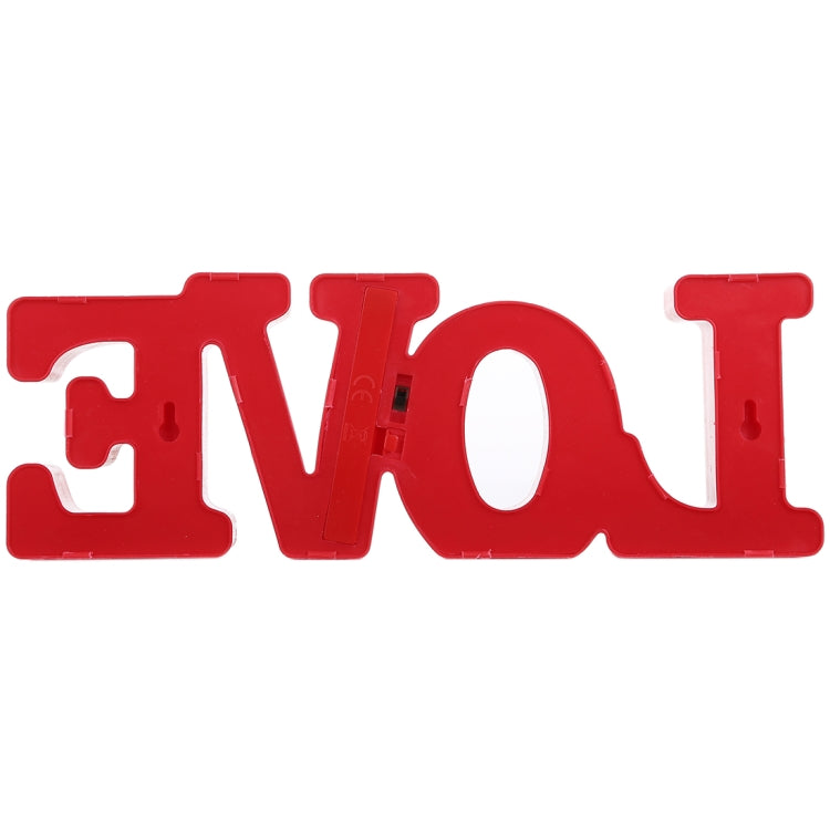 2 x AA Batteries Powered Party Festival Table Wedding Lamp Night Light, LOVE(Red), LOVE(White)