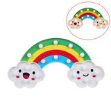 2 x AA Batteries Powered Party Festival Table Wedding Lamp Night Light, Rainbow Rainbow