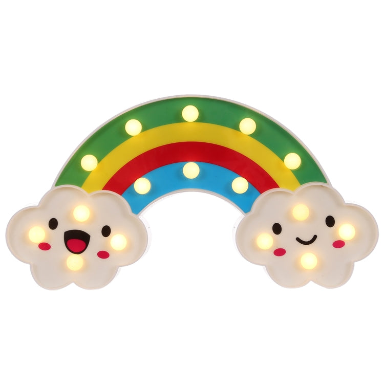 2 x AA Batteries Powered Party Festival Table Wedding Lamp Night Light, Rainbow