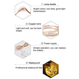 20 LEDs SMD 0603 IP65 Waterproof CR2032 Button Batteries, 2m Warm White, 2m Blue Light, 2m Green Light, 2m Red Light, 2m White Light