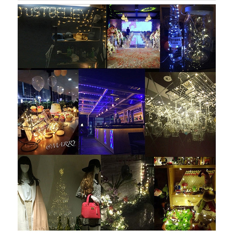 20 LEDs SMD 0603 IP65 Waterproof CR2032 Button Batteries, 2m Warm White, 2m Blue Light, 2m Green Light, 2m Red Light, 2m White Light