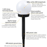 2pcs Light-controlled Bulb-shaped Lawn Light Outdoor Garden Light LED Solar Light