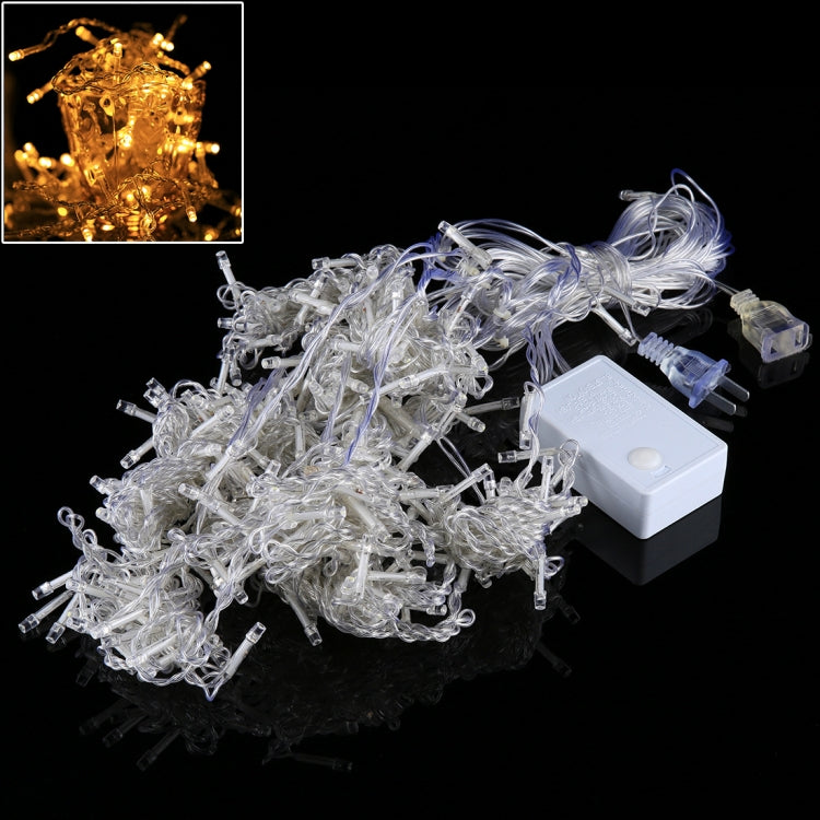 300 LEDs Curtain String Light with End Joint & Multi-function Controller & Memory Waterproof, US Plug, AC 110V, White Light US Plug, Warm White US Plug Warm White US Plug LED2802DWW