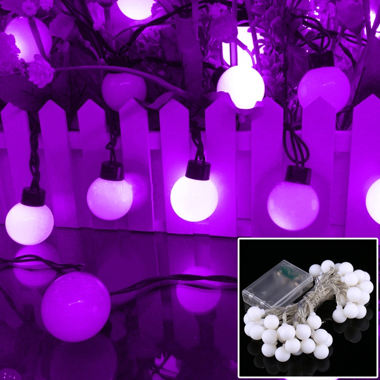 40 LEDs 3 x AA Batteries Powered String Light with 3-Modes, DC 4.5V, 4m White Light, 4m Warm White, 4m Blue Light, 4m Colorful Light, 4m Green Light, 4m Purple Light