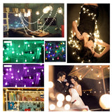 40 LEDs 3 x AA Batteries Powered String Light with 3-Modes, DC 4.5V, 4m White Light, 4m Warm White, 4m Blue Light, 4m Colorful Light, 4m Green Light, 4m Purple Light