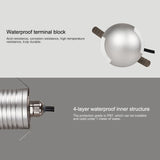 3W LED Embedded Polarized Buried Lamp IP67 Waterproof Turtle Shell Lamp Outdoor Garden Lawn Lamp, Warm Light 3000K Q2 Two-way Light, Warm Light 3000K Q2