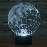 7 Color Discoloration Creative Visual Stereo Lamp Desk Lamp Night Light, Asia Style