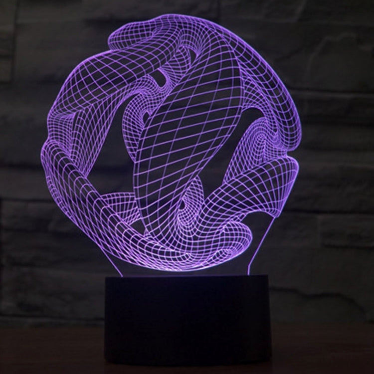 7 Color Discoloration Creative Visual Stereo Lamp Desk Lamp Night Light, Abstract Style Model 7
