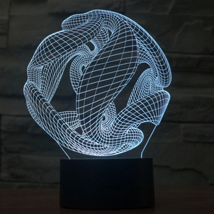 7 Color Discoloration Creative Visual Stereo Lamp Desk Lamp Night Light, Abstract Style Model 7
