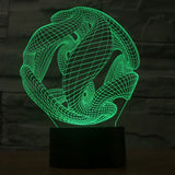 7 Color Discoloration Creative Visual Stereo Lamp Desk Lamp Night Light, Abstract Style Model 7