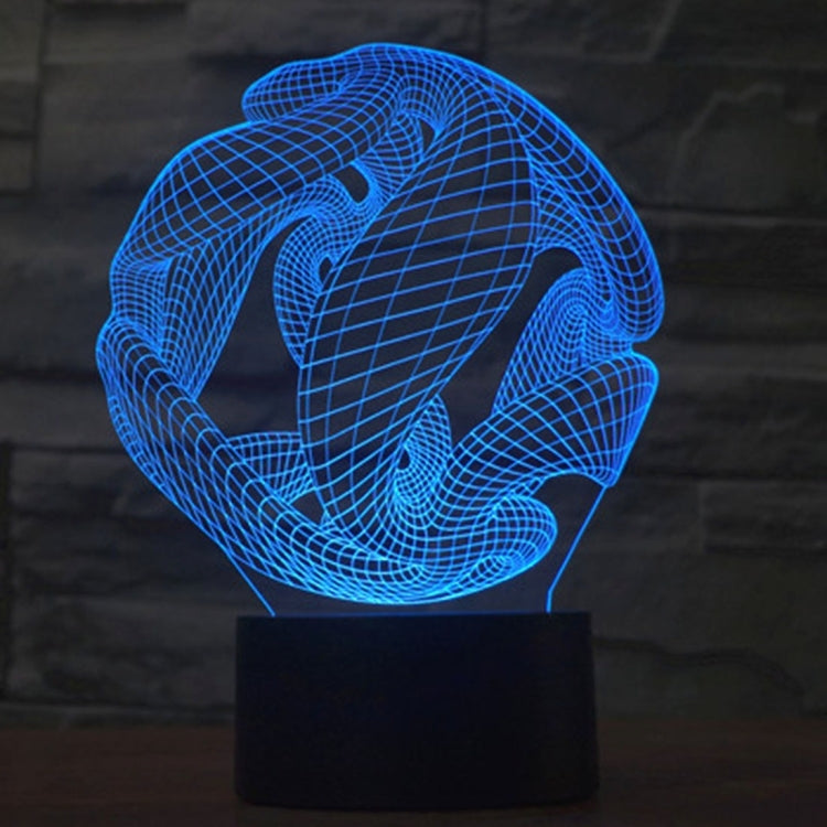 7 Color Discoloration Creative Visual Stereo Lamp Desk Lamp Night Light, Abstract Style Model 7