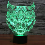 7 Colour Discoloration Creative Visual Stereo Lamp Desk Lamp Night Light, Leopard Shape
