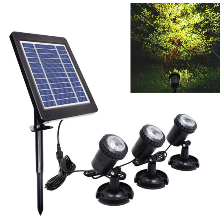 3 In 1 Warm Light Lawn Insertion Pool Diving Solar Spotlight, Warm Light Warm Light
