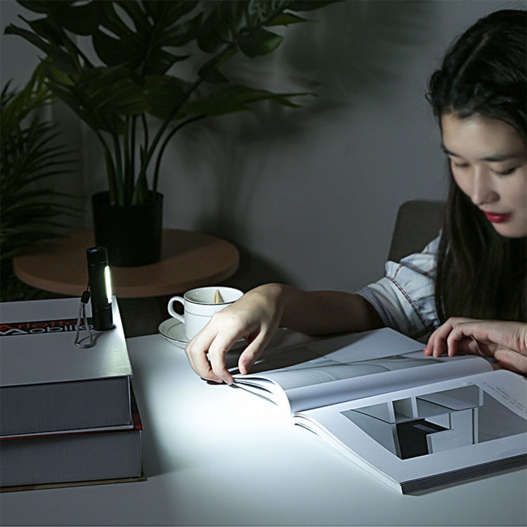 A1 USB Charging Waterproof Fixed Focus XPE + COB Flashlight with 3-Modes & Storage Box, A1