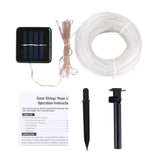 Solar Panel water resistant 50 LED, 5m 50LED Blue Light, 5m 50LED White Light, 5m 50LED Warm White