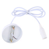 E14 Lamp Holder DIY Ceiling Chandelier Light Bulbs Screw Base Socket, Cable Length: 1m, E14 White