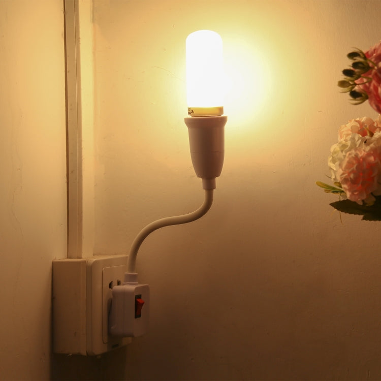 E27 Bulb Holder Flexible Extension Converter with Switch, US Plug, US Plug