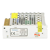 SOMPOM S-25-5 25W 5V 5A Switching Driver LED Light Strip Display Screen Lighting Monitor Power Supply, 25W 5V/5A