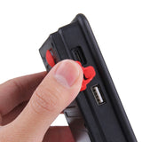 24 LEDs SMD5730 2400LM 6000-6500K Red and Blue Light Flashing Warning Lights Portable with Holder, 30W/2400LM 6000-6500K