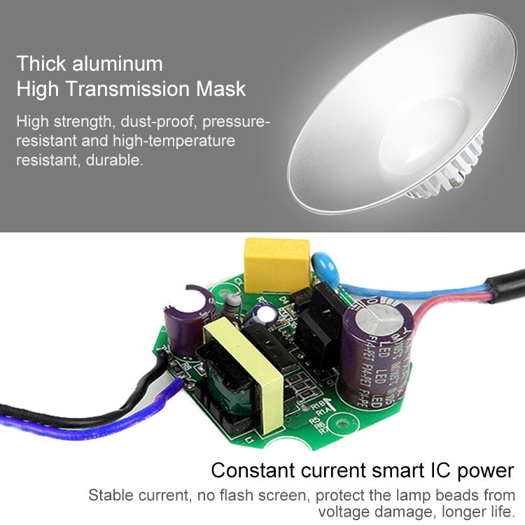 30W Warehouse Workshop Factory LED Mining Lamp Explosion-proof Light, Hook without Chain Engineering Version, 30W, Engineering Version
