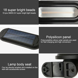 18 LEDs 600LM IP65 Waterproof Solar Powered Garden Lamp Body Induction Light Street Lamp