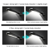 18 LEDs 600LM IP65 Waterproof Solar Powered Garden Lamp Body Induction Light Street Lamp