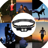 2400 LM USB Charging Adjustable Outdoor LED Headlight