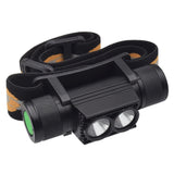 2400 LM USB Charging Adjustable Outdoor LED Headlight
