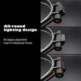 2400 LM USB Charging Adjustable Outdoor LED Headlight