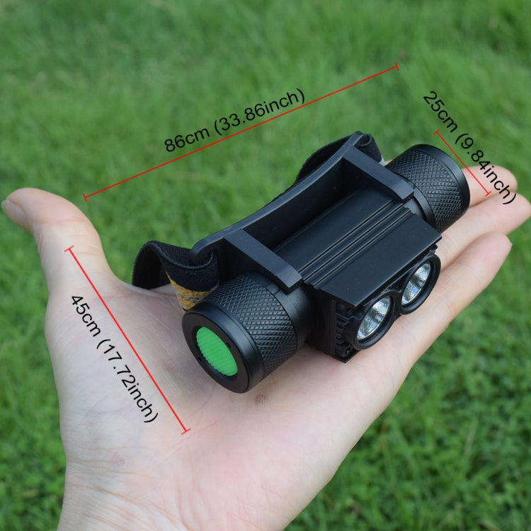 2400 LM USB Charging Adjustable Outdoor LED Headlight