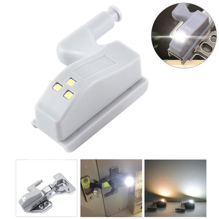0.3W Universal Inner Hinge LED Sensor lamp Cupboard 3 LEDs Night light Auto ON/OFF Bulb, 1 PCS White Light, 1 PCS Warm White 1 PCS White Light White Light