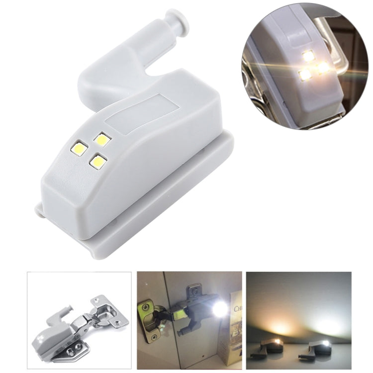 0.3W Universal Inner Hinge LED Sensor lamp Cupboard 3 LEDs Night light Auto ON/OFF Bulb, 1 PCS White Light, 1 PCS Warm White 1 PCS Warm White Warm White
