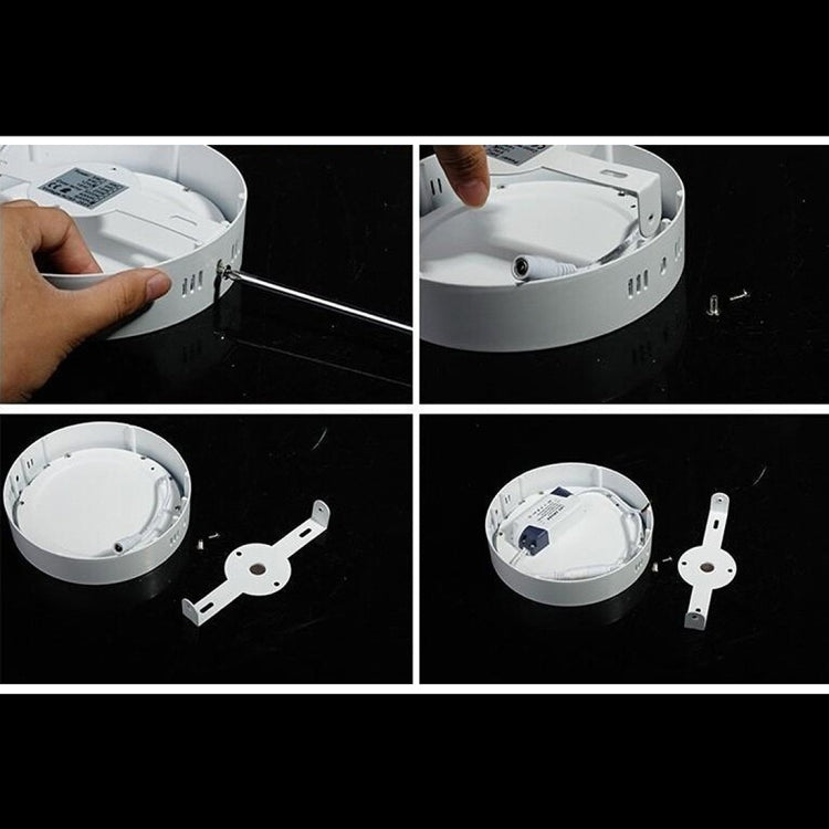 12cm 30 LEDs SMD 2835, AC 85-265V, 6W White Light, 6W Warm White Light