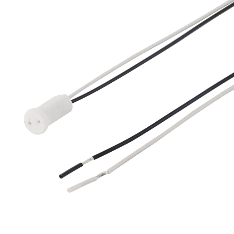 10 PCS G4 LED Crystal Head Light Bulb Halogen Lamp Socket Holder, Cable Length: 20cm, G4