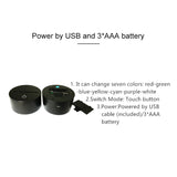 Piano Shape 3D Colorful LED Vision Light Table Lamp, USB & Battery Version, USB & Battery Version