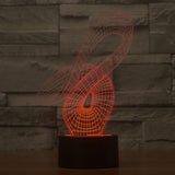 7 Color Discoloration Creative Visual Stereo Lamp Desk Lamp Night Light, 2869 Abstract Style