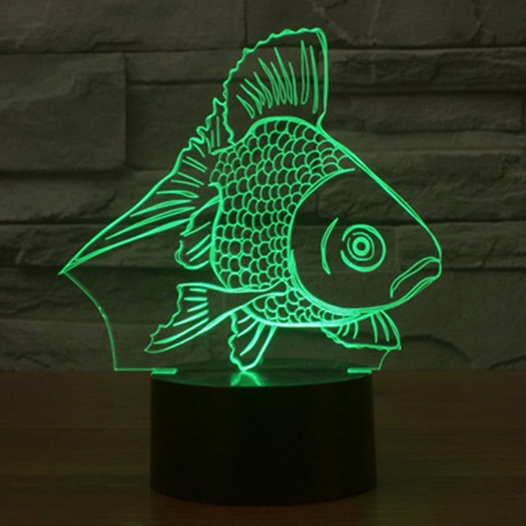 7 Color Discoloration Creative Visual Stereo Lamp Desk Lamp Night Light, Goldfish Style