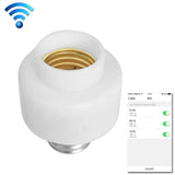 200W Max E27 APP Remote Control WiFi Smart Light Bulb Adapter Lamp Base Works with Alexa Echo & Google Home, AC 100-250V, APP Control APP Control