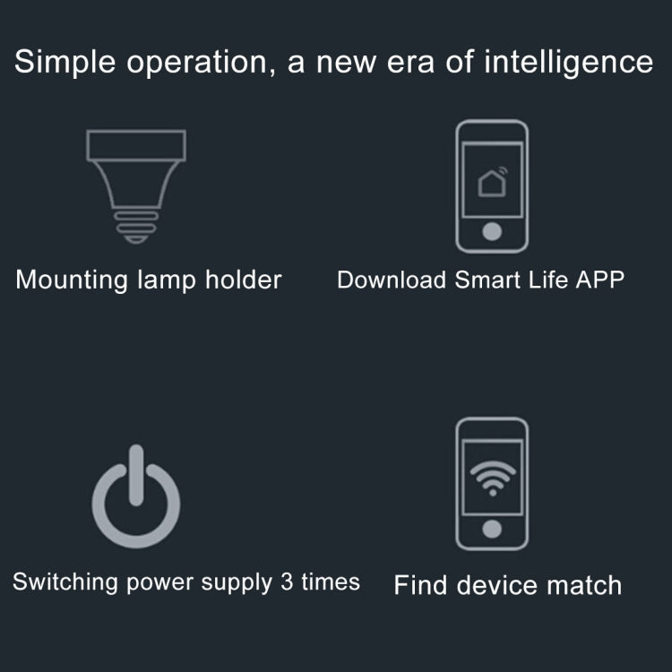 200W Max E27 APP Remote Control WiFi Smart Light Bulb Adapter Lamp Base Works with Alexa Echo & Google Home, AC 100-250V, APP Control