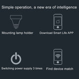 200W Max E27 APP Remote Control WiFi Smart Light Bulb Adapter Lamp Base Works with Alexa Echo & Google Home, AC 100-250V, APP Control