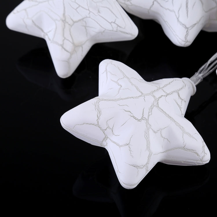 20 LEDs Teenage Style Warm Fairy Decorative Lamp for Christmas, Wedding, Bedroom, Cracked Star