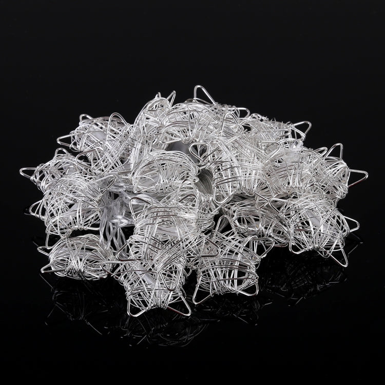 20 LEDs Teenage Style Warm Fairy Decorative Lamp for Christmas, Wedding, Bedroom, Hollow Star