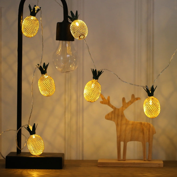 20 LEDs Teenage Style Warm Fairy Decorative Lamp for Christmas, Wedding, Bedroom, Pineapple