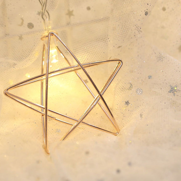 20 LEDs Teenage Style Warm Fairy Decorative Lamp for Christmas, Wedding, Bedroom, Iron Star Iron Star