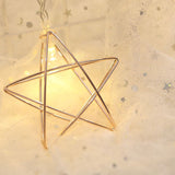 20 LEDs Teenage Style Warm Fairy Decorative Lamp for Christmas, Wedding, Bedroom, Iron Star Iron Star