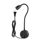 160 LM 3000-3200K Wall Mount Light Wall Sconce Lamp, Got the CE / FCC Certification, Goose Neck Length: 30cm, US/EU Plug, Default Delivery US Plug, CL-06b Black Shell